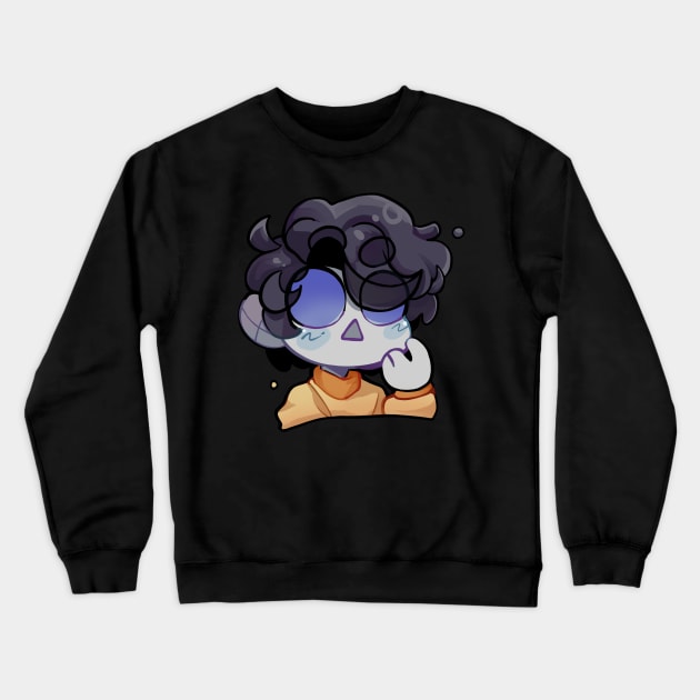 GHOSTBUR COLLECTION-chibi face Crewneck Sweatshirt by lillastarr